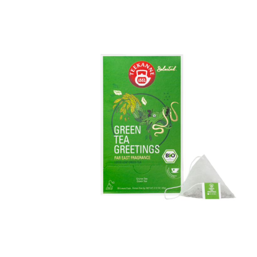 Green Tea Greetings Luxury Cup BIO