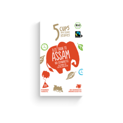 5 CUPS 8.20 Train to Assam Bio Pyramidenbeutel