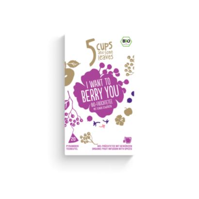 5 CUPS I Want to Berry You Bio Pyramidenbeutel