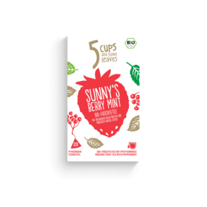 5 CUPS Sunny's Berry Mint Bio Pyramidenbeutel