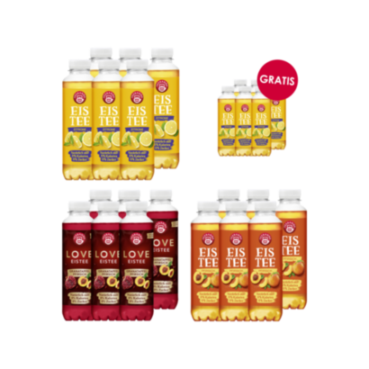 Eistee Probierpaket + gratis Zitrone (12l)