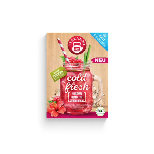 cold & fresh Hibiskus-Himbeere-Zitronengras
