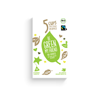 5 CUPS Be Green My Friend Bio Pyramidenbeutel