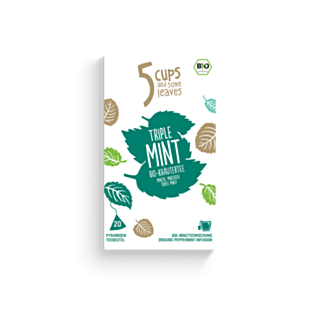 5 CUPS Triple Mint Bio Pyramidenbeutel