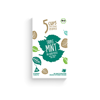 5 CUPS Triple Mint Bio Pyramidenbeutel